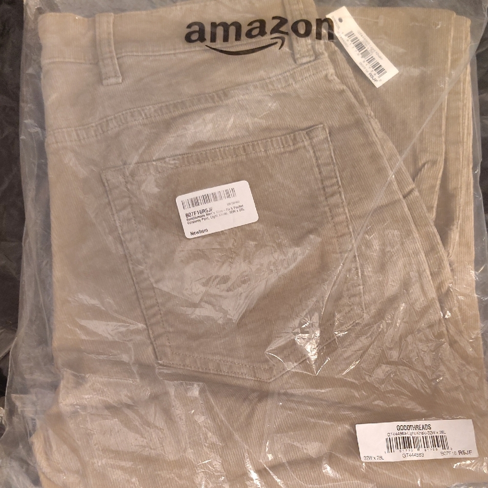 Goodthreads Beige Corduroy Trousers